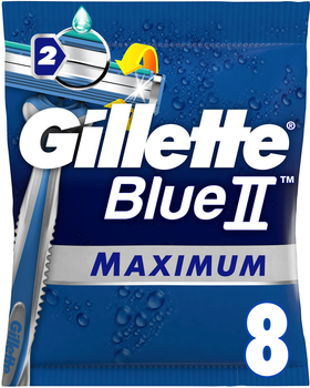 Одноразові станки для гоління (Бритви) чоловічі Gillette Blue 2 Max 8 шт (8700216169066)