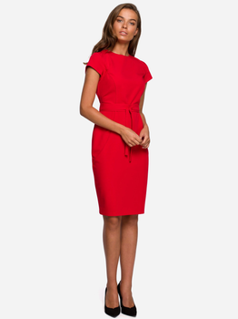 Sukienka ołówkowa damska elegancka Stylove S239 235491 2XL Czerwona (5903068499302)