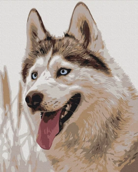 Картина по номерам Волк (BS51763) Brushme 40x50 см