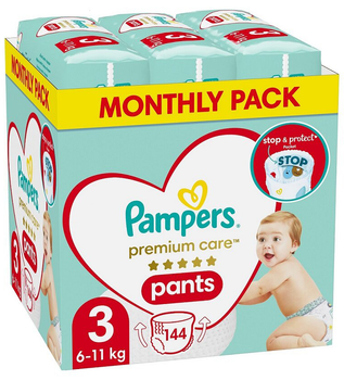 Підгузки-трусики Pampers Premium Care Pants 3 (6-11 кг) 144 шт (8006540490891)