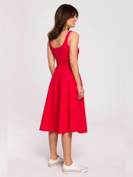 Sukienka Sundress BeWear B218 1130303 S Czerwona (5903887654197)
