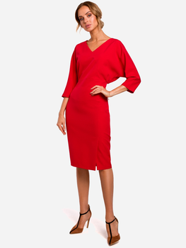Sukienka ołówkowa damska Made Of Emotion M464 S Czerwona (5903068456077)