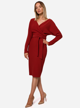 Sukienka ołówkowa damska Made Of Emotion M523 M Czerwona (5903068489204)