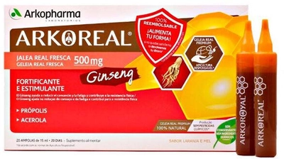 Suplement diety Arkopharma Arkoreal Royal Jelly + Ginseng 20 ampułek (8428148451096)