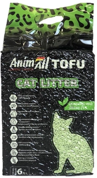Наполнитель для кошачьего туалета AnimAll Тофу с ароматом зеленого чая Соевый комкующий 2.6 кг (6 л) (2000981103897/4820224500355)