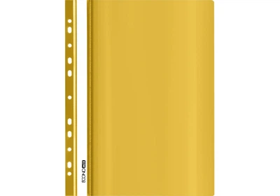 Швидкозшивач А4 ECONOMIX 31510-05 з перфор. глянець жовтий (10/300) /E31510-05/