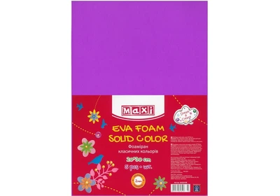 Фоамиран, 20х30 см, 2 мм, фиолетовый (MX61619-12)