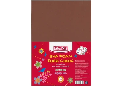Фоамиран, 20х30 см, 2 мм, коричневый (MX61619-07)