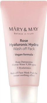 Maska do twarzy Mary&May Rose Hyaluronic Hydra Wash off Pack oczyszczająca 30 g (8809670681869)