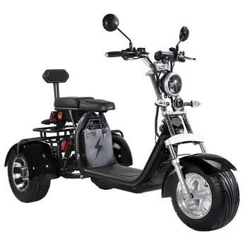 Электроскутер Citycoco Trio 2000W, 60V12Ah, Black