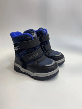 Зимние термо ботинки для мальчика Tom.m 10805 D blue синие р.25-16,4 см