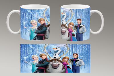 Чашка біла керамічна "Холодне Серце" Frozen ABC