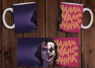 Чашка белая керамическая "Джокер" Joker ABC