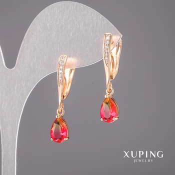 Сережки Xuping хамелеони 6х30мм Позолота 18К, ida55678