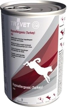 Вологий корм для собак Trovet Hypoallergenic TPD зі свіжою індичкою 400 г (8716811000758)