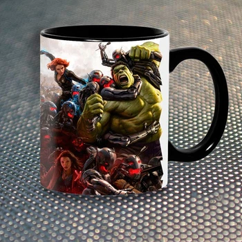 Чашка Fan Girl Avengers Марвел Чорна (1040) 330 мл Чорний