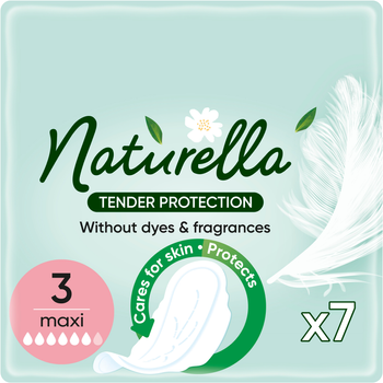 Wkładki higieniczne Naturella Ultra Tender Protection Maxi (rozmiar 3) 7 sztuk (8700216045421)