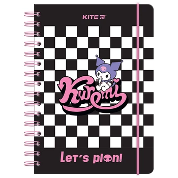 Дневник на спирали Kite Hello Kitty А5 138 страниц черно-белый (HK23-438)