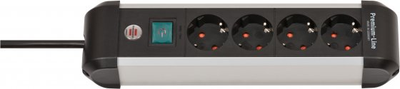 Подовжувач Brennenstuhl Premium Alu-Line 4 розетки 1.8 м (1391030400)