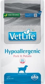 Sucha karma dla psów Farmina Vet Life Nat Hypoallergenic Pork Potato Adult 2 kg (8010276040954)