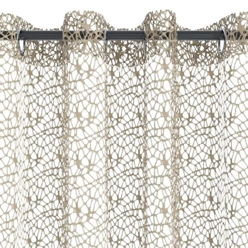 Штора сітка LURO 1х140x300см пісочний
