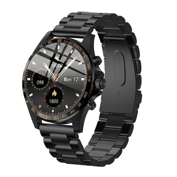 Умные часы Linwear LW09 Metal c измерением кислорода в крови (Черный)
