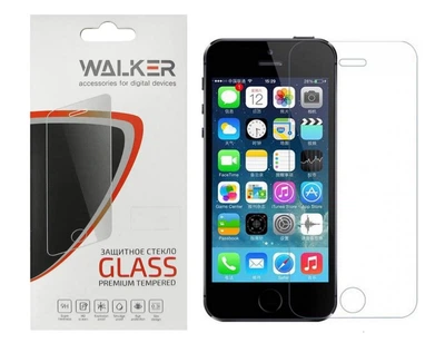 Защитное стекло Walker для Apple iPhone 5, A1428, A1429, A1442 (0.3 мм, 2.5D) без рамок, прозрачное