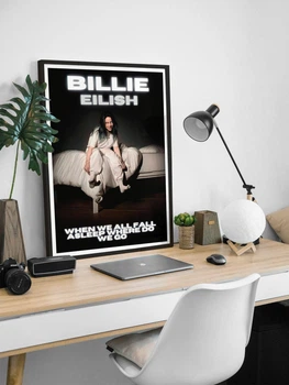 Постер Біллі Айліш у рамці / Billie Eilish / Білі Айліш