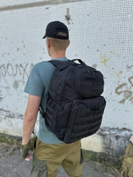 Тактичний рюкзак штурмовий Tactic міський туристичний рюкзак військовий 35 літрів Чорний (A99-black)