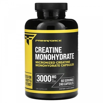 Креатин моногидрат Primaforce Сreatine Monohydrate, 750 mg, 240 Capsules