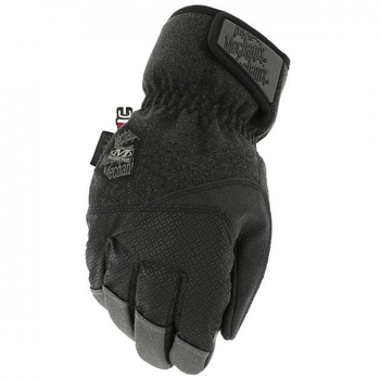 Зимние перчатки Mechanix с основой на теплом флисе с наружной водонепроницаемой и водоотталкиваемой тканью для активного отдыха черные с серым (Kali)