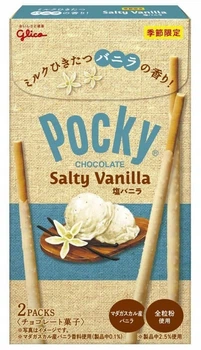 Японські палички в глазурі Glico Pocky Salty Vanilla 53 грам