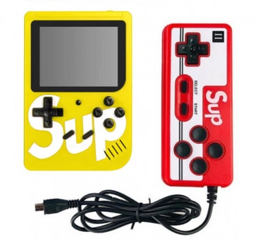 Игровая консоль Game Sup и 400 популярных встроенных 8-битных игр&nbsp;в комплекте Желтая