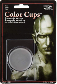Кремовый грим Mehron Color Cups Silver 12 г (CCC-S) (764294502090)
