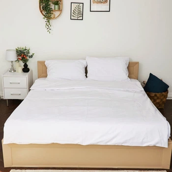 Комплект постельного белья Бязь White 175х210 см Белый
