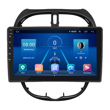 Штатная магнитола Lesko для Peugeot 206 1998-2012 экран 9" 2/32Gb/ 4G/ Wi-Fi Premium GPS Android Пежо