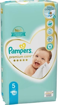 Pieluchy Pampers Premium Care Rozmiar 5 (11-16 kg) 58 szt (8001841104997)
