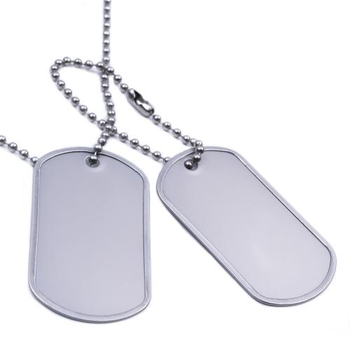 військові американські US DOG-TAG (оригінальні) (Silver) Єдиний