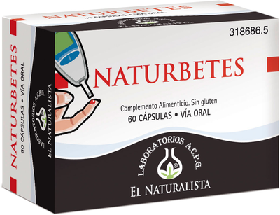 Suplement diety El Natural Naturbetes 60 kapsułek (8410914320200)
