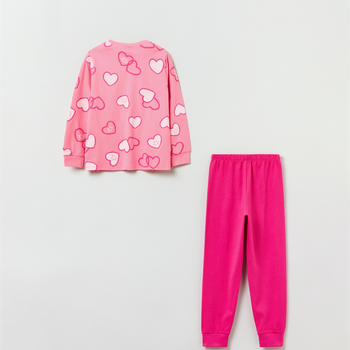 Piżama (longsleeve + spodnie) OVS 1821592 134 cm Pink (8056781581414)