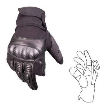 Перчатки Sturm Mil-Tec Leather Tactical Gloves Gen.II (Black) XL