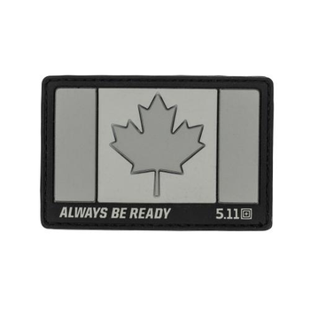 Нашивка 5.11 Tactical Canada Flag Patch (Charcoal) Единый