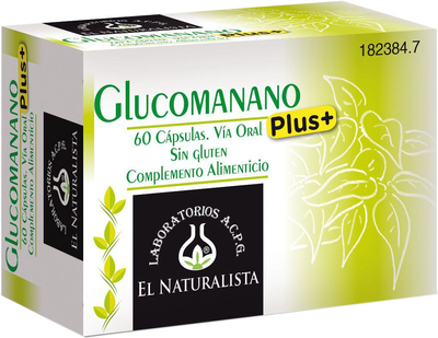 Suplement diety El Natural Glucomanano Plus 60 kapsułek (8410914320576)