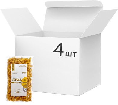 Упаковка макаронных изделий Healthy Generation Corn Pasta Спираль 350 г х 4 шт (4820233350491_1)