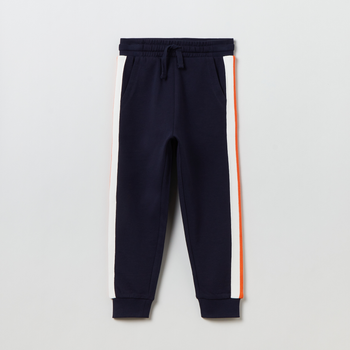Spodnie dresowe młodzieżowe chłopięce joggery OVS 1829080 140 cm Niebieskie (8056781694633)
