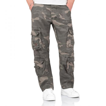 Штаны Surplus Raw Vintage SURPLUS AIRBORNE TROUSERS SLIMMY (Black Camo) S