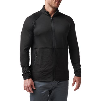 Куртка 5.11 Tactical флісова Stratos Full Zip (Black) 2XL