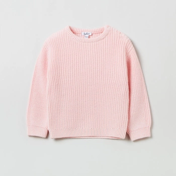 Дитячий светр для дівчинки OVS 1892037 80 см Рожевий (8052147139602)