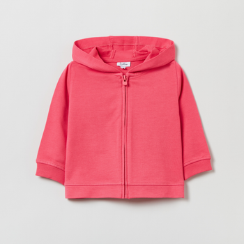 Bluza dla dziewczynki rozpinana z kapturem OVS 1844186 104 cm Różowa (8056781819562)