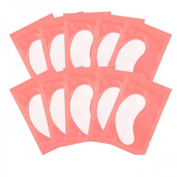 Патчі під очі на гідрогелі Eye Gel Patches для ламінування та нарощування в рожевій упаковці 10 пар (2100994252886)